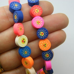 38 Duck beads random mixed polymer clay B137