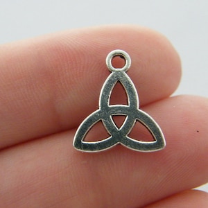 May include: Silver-toned metal charm with a Celtic knot design. The knot is a traditional symbol of love, friendship, and unity.