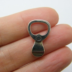 16 Dosen Tabatik Charms Antik Silber LD516