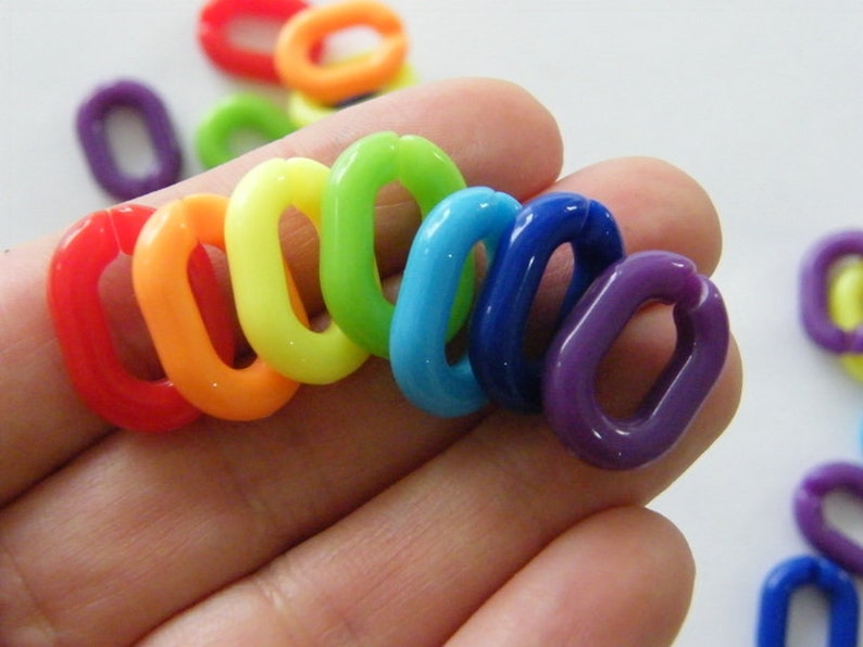 42 Quick link rainbow connectors acrylic AB Etsy