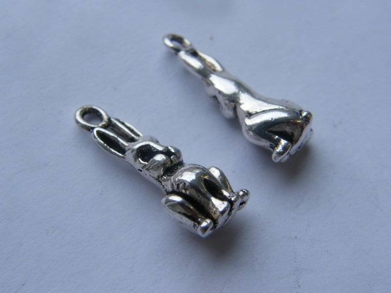 【AND A ASH】Parts Bunny Silver 5 Bunny Rabbit 3D Silver Tone Charms SC2912 - Etsy