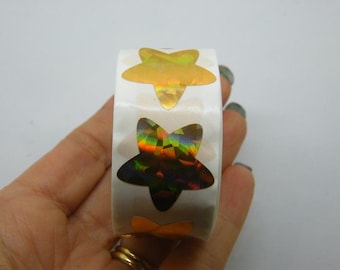 1 rol 500 gouden sterstickers 09
