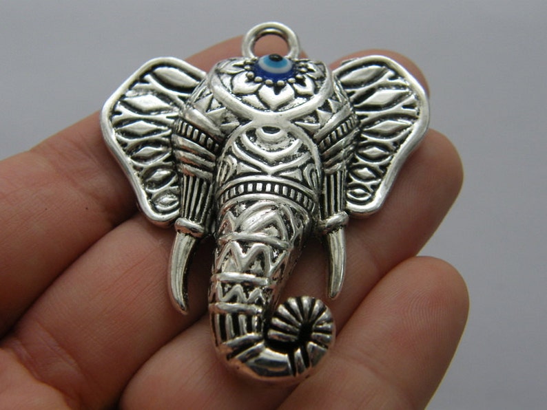 Elegante Kids Elephant Evil Eye Flower Bangle