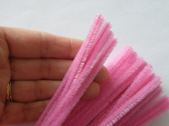 100 Pink pipe cleaners