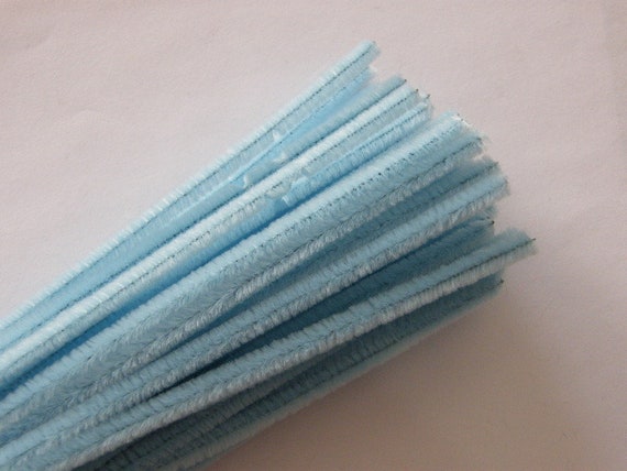 100 Light blue pipe cleaners