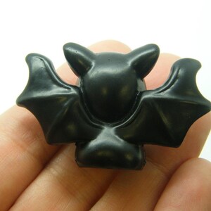 1 Bat embellishment miniature black resin HC748 image 3