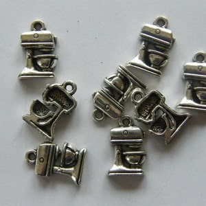 8 Blender charms antique silver tone FD115 image 2