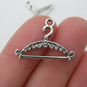 BULK 50 Hanger charms antique silver tone P241 - SALE 50% OFF