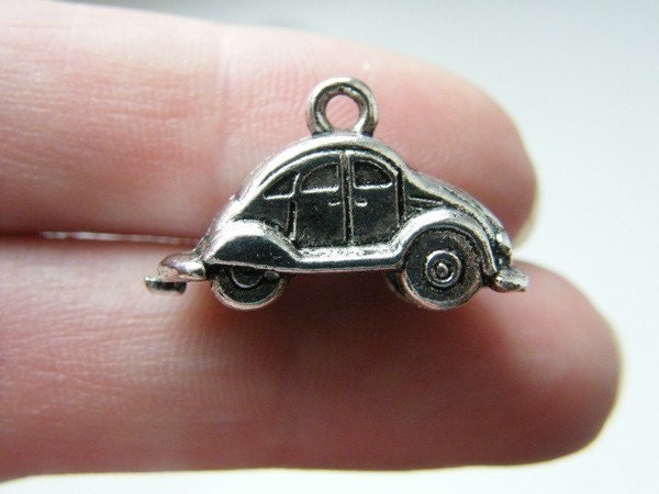 Beetle Charm  Sterling 925 Silver or Gold Car Pendant – Charmarama