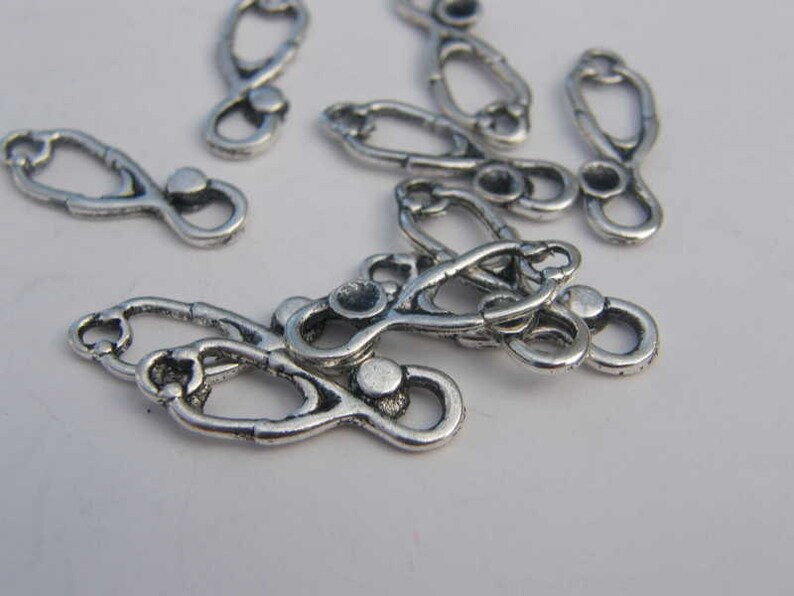 BULK 60 Stethoscope Charms Antique Silver Tone MD5 Etsy