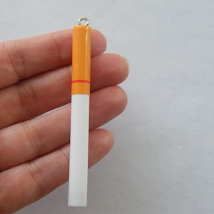 2 Cigarette pendants resin P137