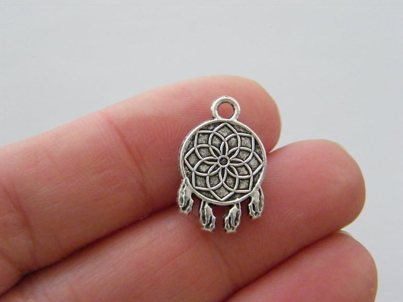 BULK 50 Dream Catcher Charms Antique Silver Tone M190 SALE Etsy UK