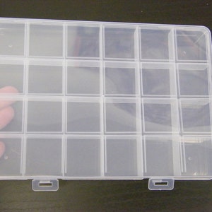 1 Opbergdoos 24 vakken 186 x 130 mm