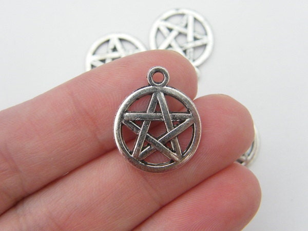 8pcs dark silver tone chiropter charms h3268