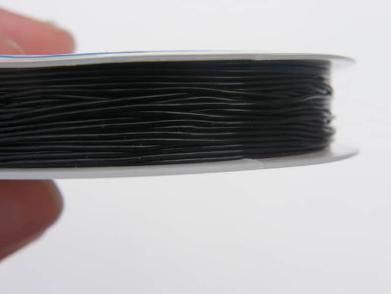 BULK 10 Roll Elastic Cord 0.8mm Black 8m Etsy