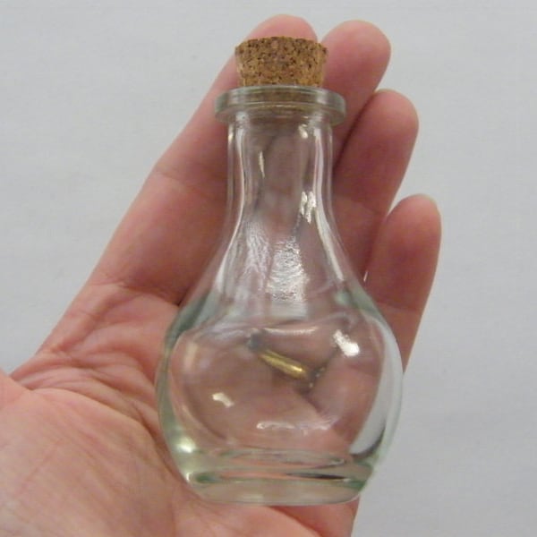 1 Glass bottle with cork