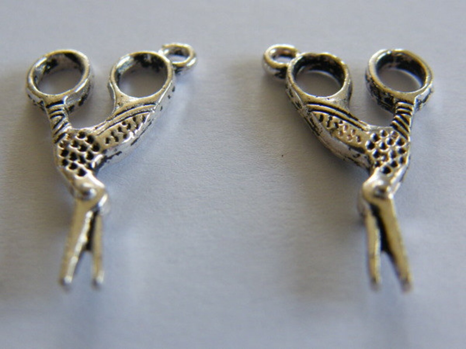 BULK 50 Pair of Scissor Charms Antique Silver Tone P483 Etsy