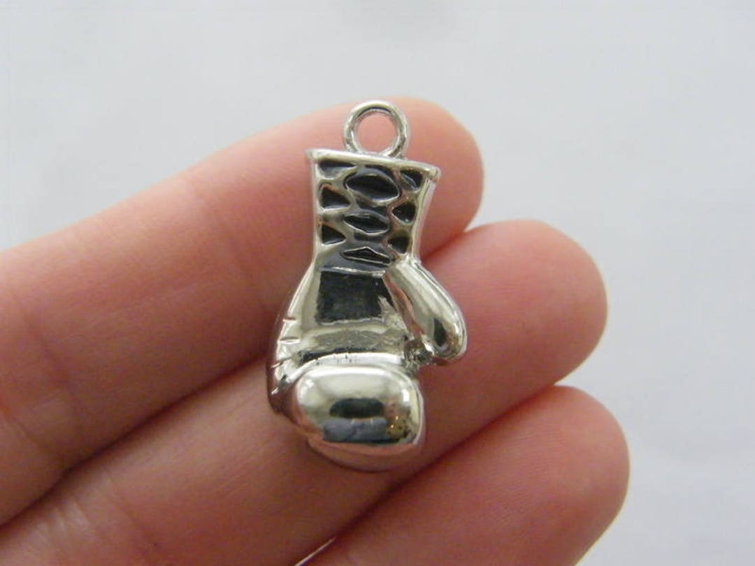 BULK 5 Boxing Glove Charms Antique Silver Tone SP26 Etsy