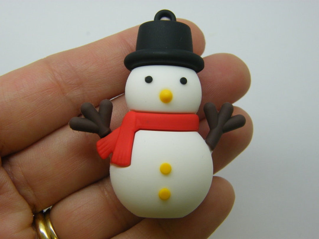 Snowman Pvc 8 Snowman Pendants PVC Plastic 16 - Etsy
