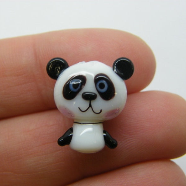 1 Panda ours perle noir lampe de travail verre de travail A1198