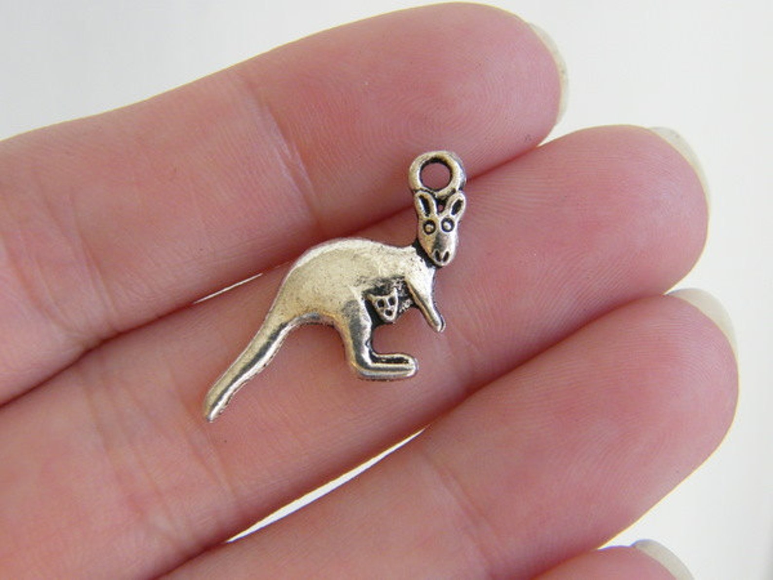 BULK 50 Kangaroo Charms Antique Silver Tone A142 Etsy