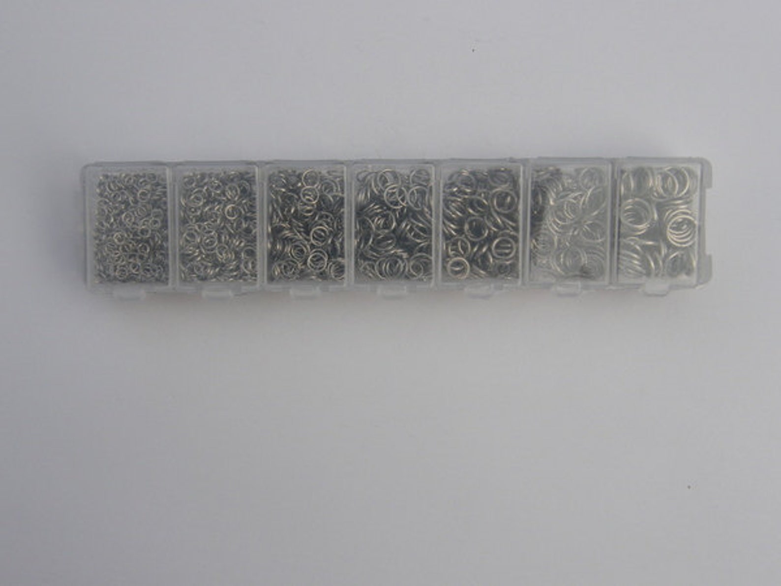 1 Box Assorted Jump Rings 3 to 8mm Silver Tone 1500 Pieces - Etsy