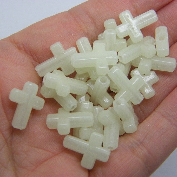 50 kruiskralen glow in the dark acryl C10