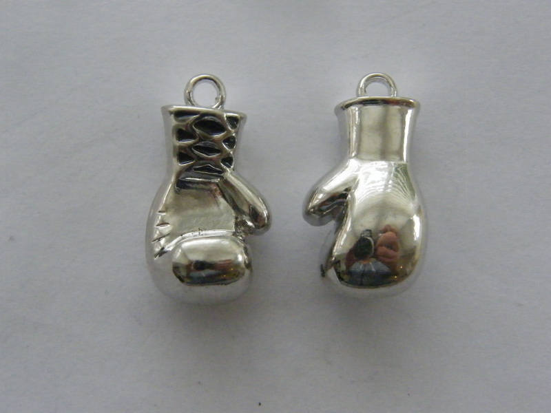 BULK 5 Boxing Glove Charms Antique Silver Tone SP227 Etsy