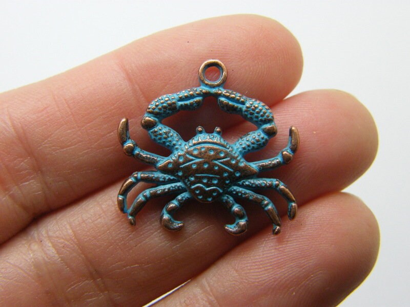CATIEBYE Crab Pincer Necklace For Men - Stainless Steel Silver Crab Claw Pendant