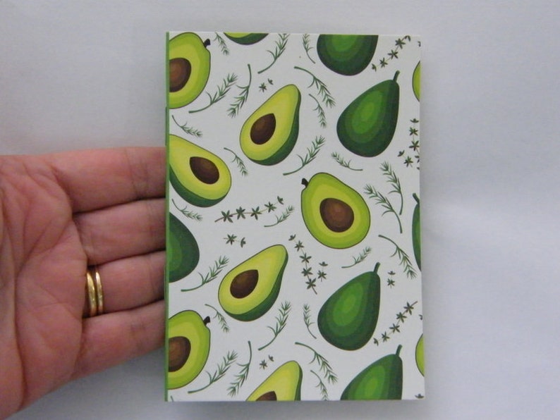 2 Avocado mini note book 12 x 8.5cm