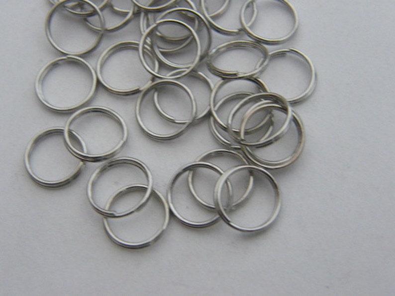 BULK 300 Split Rings 10mm Silver Tone FS412 Etsy