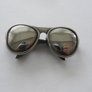 1 Sunglasses pendant dark silver tone stainless steel P53 SALE 50% OFF image 5