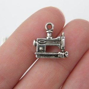 10 Sewing machine  charms tibetan silver P525