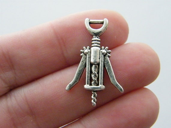 BULK 50 Witch charms antique silver tone HC109