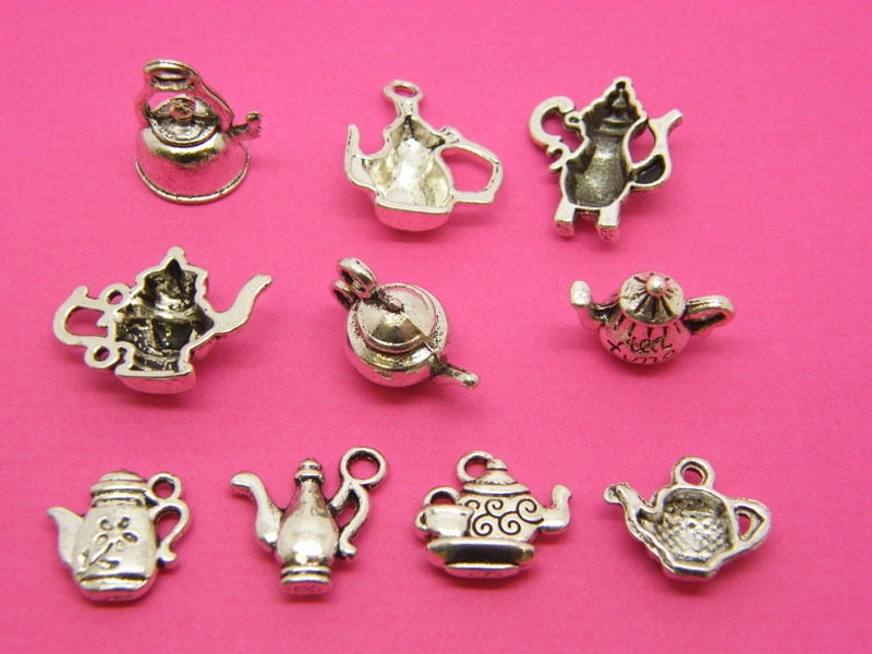The Ultimate Teapot Charms Collection 10 Different Antique Etsy