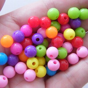 Cuentas Acrílicas Transparent AB, 1000 Piezas, Redondas, Color Mezclados, 4mm, Agujero: 1,5mm - AliExprs