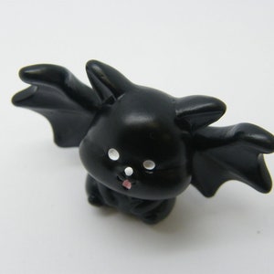 1 Bat embellishment miniature black resin HC748 image 4