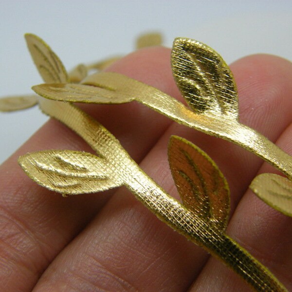 Gold Leaf Trim Etsy
