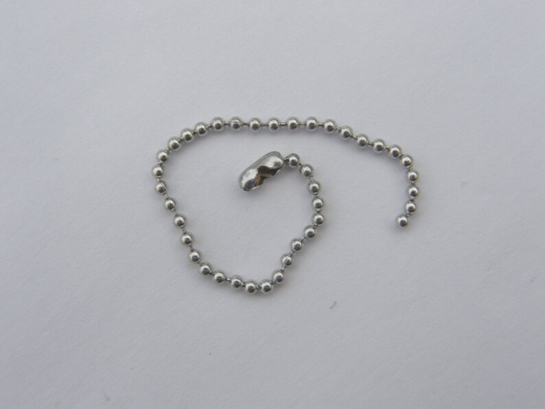 25 Ball Chain With Connector Clasp Silver Tone FS388 Etsy
