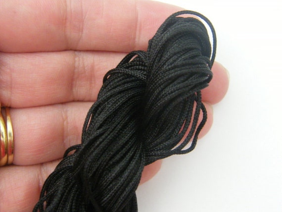 12 Meter Black Nylon String 2mm Thick FS177 SALE 50% OFF 