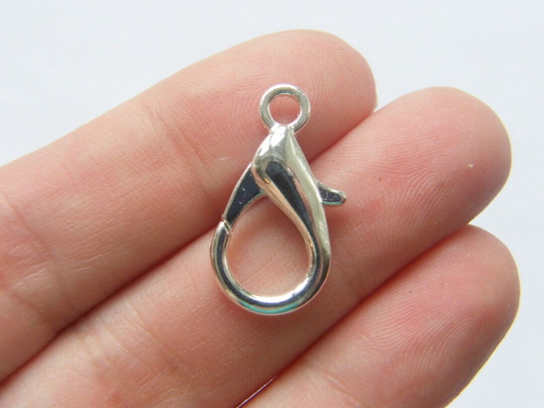 RHO- Embout De Cordon à Embouts Plaqués Argent 100 Pièces Fil Cuivre