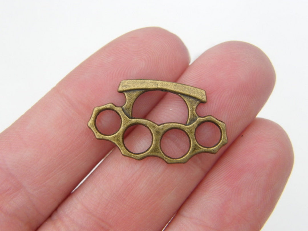 8 Brass Knuckles Antique Bronze Tone G36 Etsy