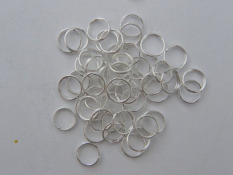 BULK 1000 Split Rings 7mm Silver Plated Etsy