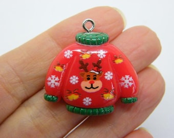 4 kerstrendieren trui trui jersey hangers rode hars CT112