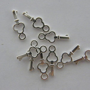 BULK 50 Key charms silver plated tone K51 SALE 50% OFF image 2