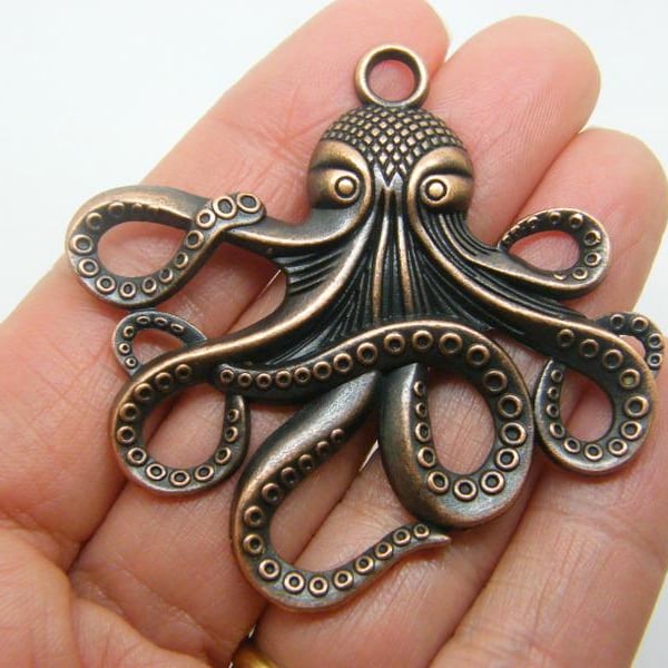 2 Octopushangers antiek koperkleur FF11111111111