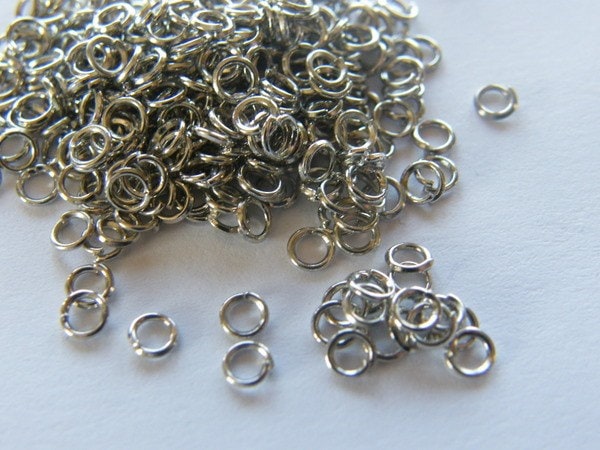 Jump Rings Sterling Silver 925 Open 2mm 3mm 3.5mm 4mm 5mm 6mm 16 18 20  Gauge / 1mm 1.2mm 1.3mm Outer Dimensions 4mm 5mm 6mm 7mm 9mm 