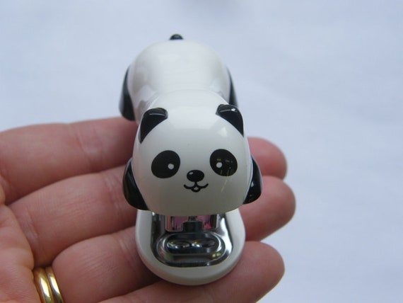 1 Panda Mini Stapler With 1000 Staples Etsy