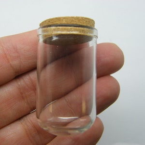 4 Glass bottle dome closhe cover corks GB043 M
