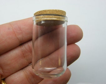 4 Glass bottle dome closhe cover corks GB043 M